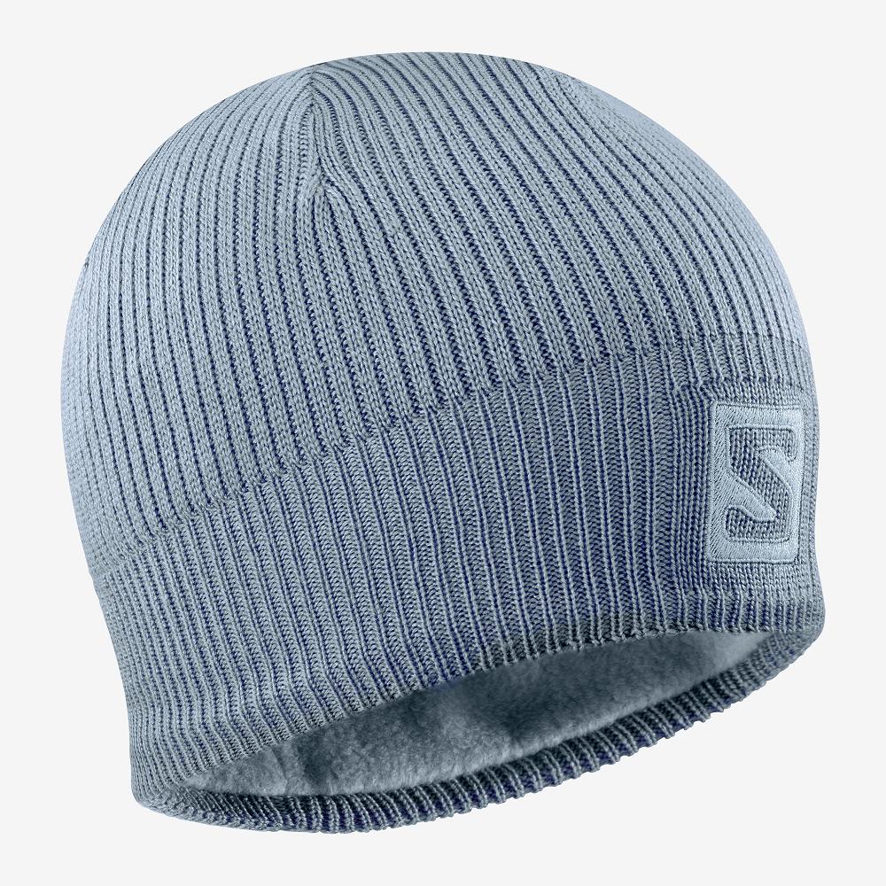 Bonnets Salomon Homme Bleu - Salomon LOGO - France (8209-DCGSP)